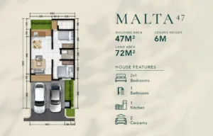Rumah Tipe Malta 47 - Grand Duta City Parung Parung Bogor - Foto 2